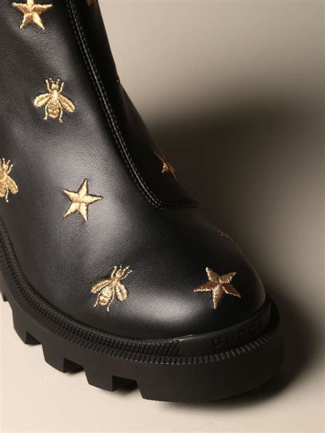 gucci bee trainers women's|gucci star and bee boots.